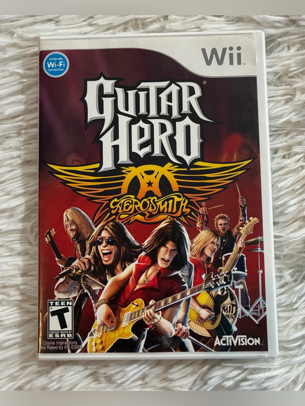 Nintendo Wii Game Guitar Hero Aerosmith CIB Complete In Box Tested Works Great